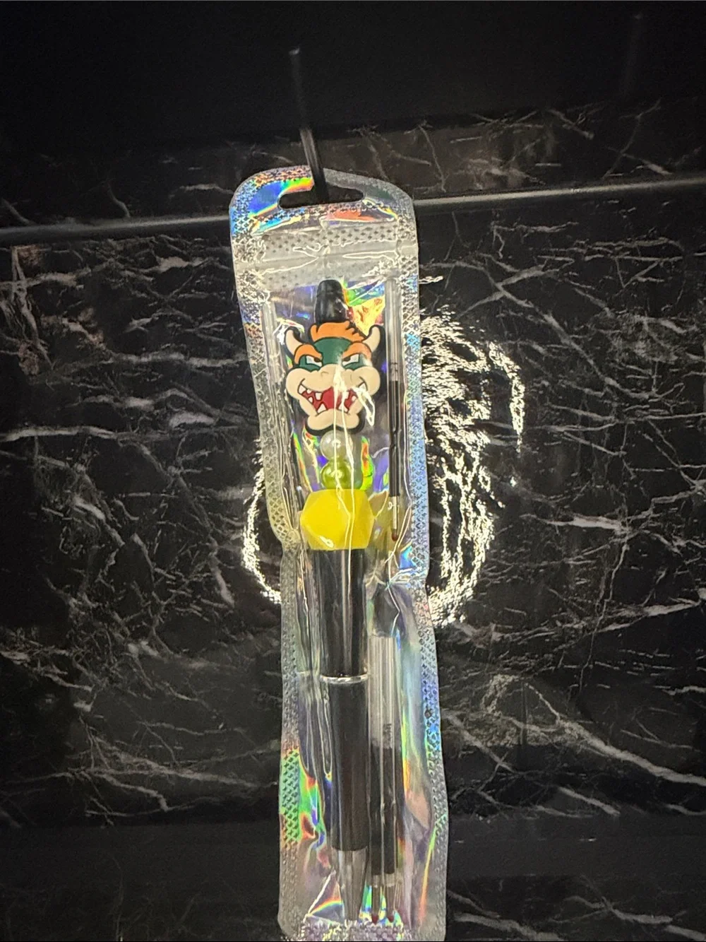 Bowser Focal Bead Pen Black and Blue Ink
